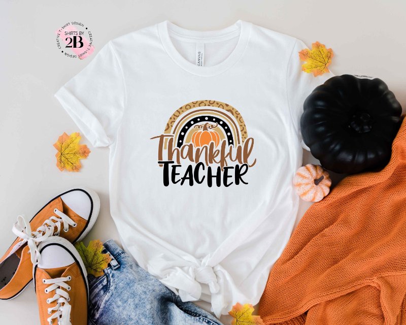 Funny Thanksgiving Teacher Shirt, Thankful Teacher