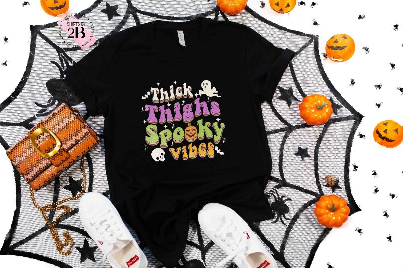 Halloween Skull Shirt, Thick Thighs Spooky Vibes