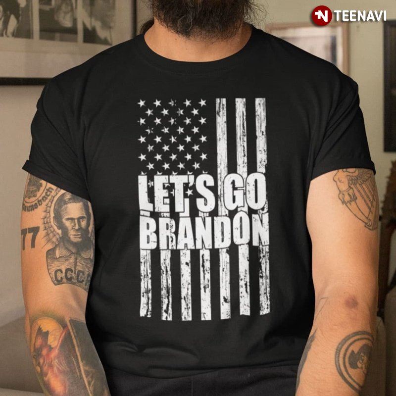 Funny Biden Republic Shirt, Let's Go Brandon American Flag