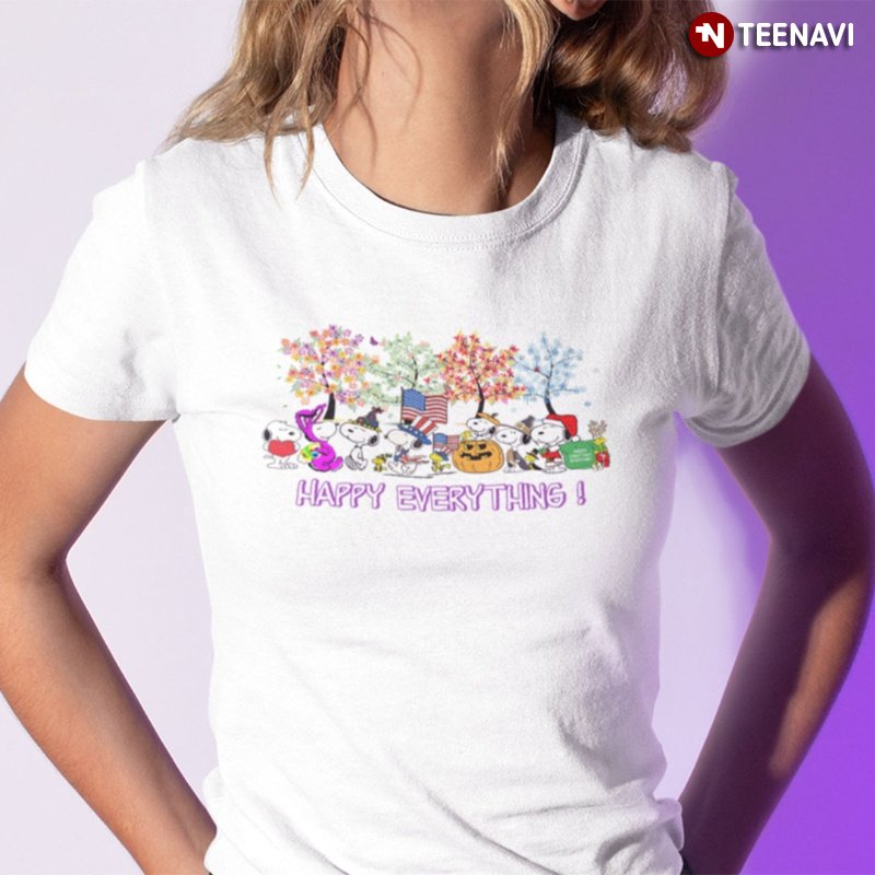 Snoopy Holidays Shirt, Happy Everything