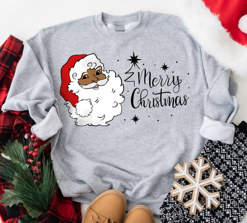 Funny Santa Claus Sweatshirt, Merry Christmas
