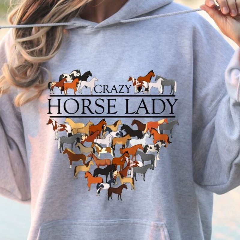 Horse Lady Hoodie, Crazy Horse Lady
