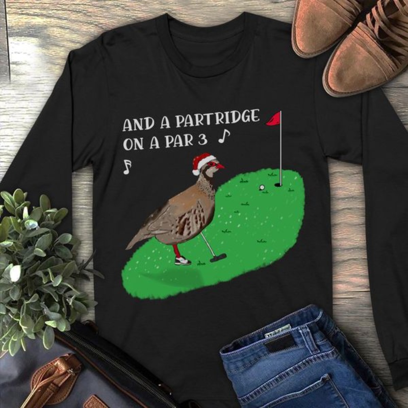 Funny Golf Sweatshirt, And A Partridge On A Par 3