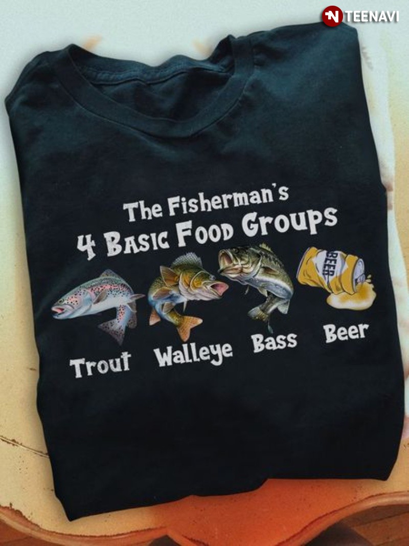 Funny Walleye Fishing Shirts For Men Funny Fishing TShirt T-Gift