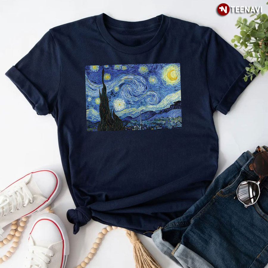 Van Gogh Starry Night Art T-Shirt