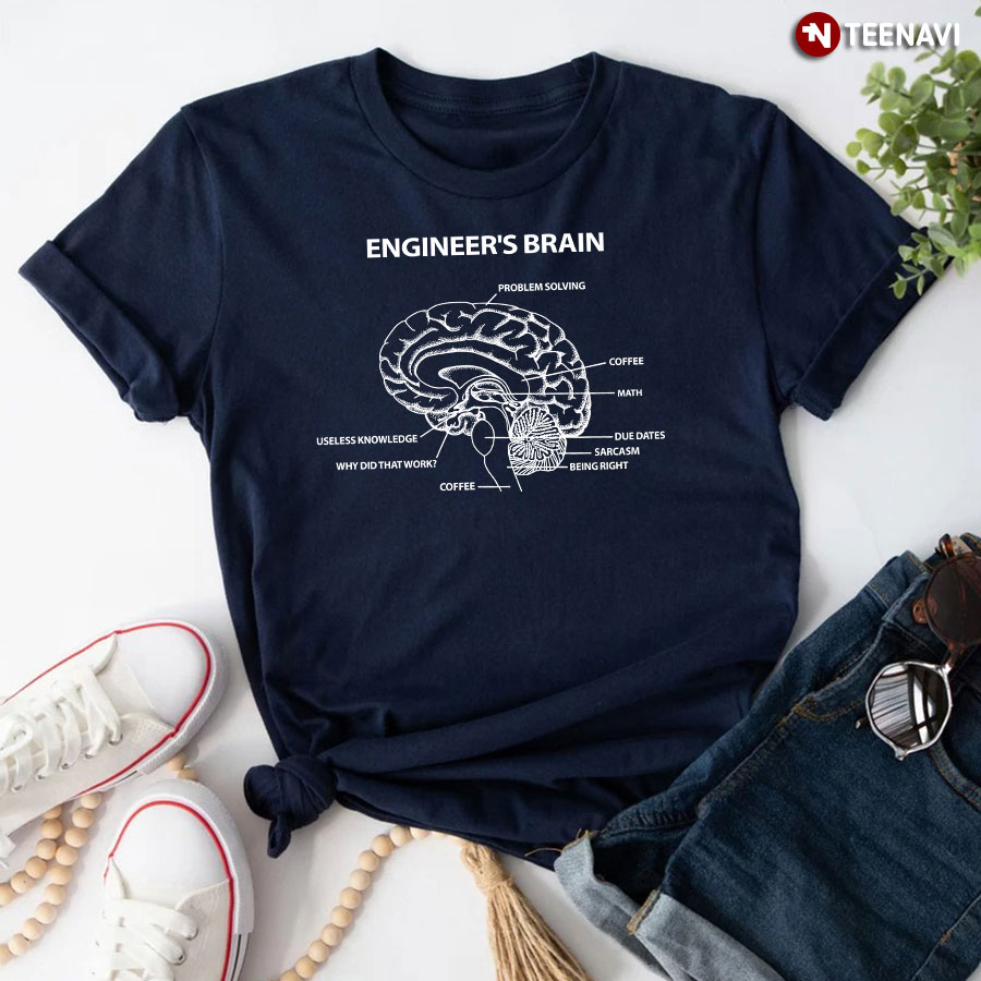 Engineer's Brain Back To School T-Shirt