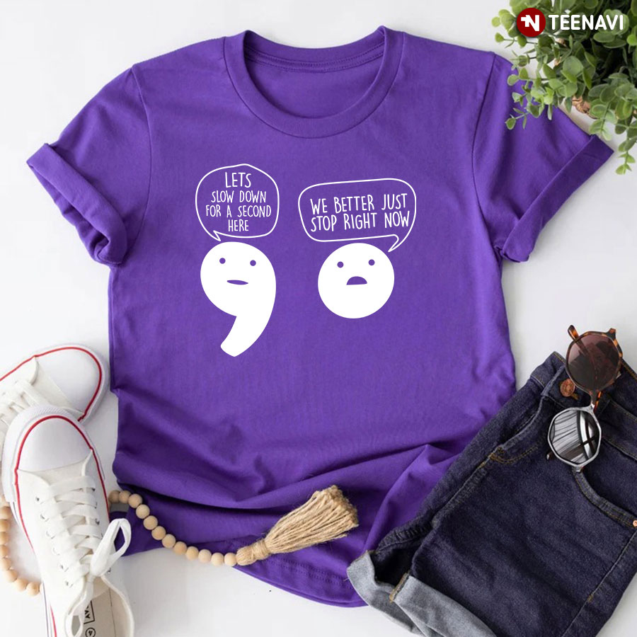Comma Period Funny Teacher T-Shirt