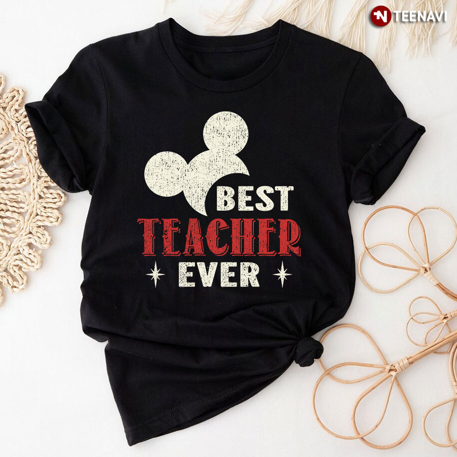 Best Teacher Ever Mickey Minnie T-Shirt