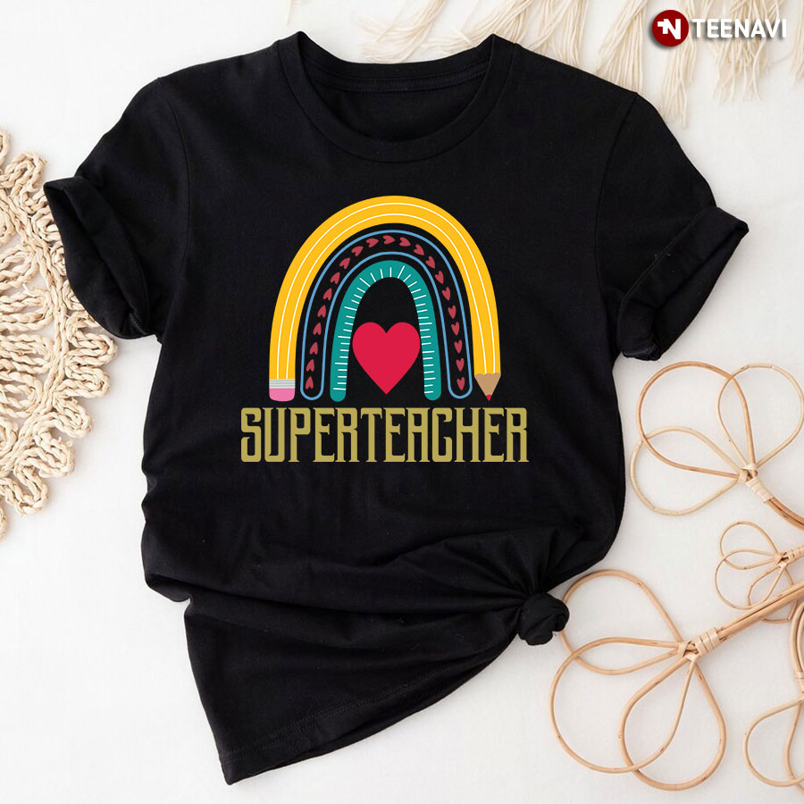 Super Teacher Rainbow T-Shirt
