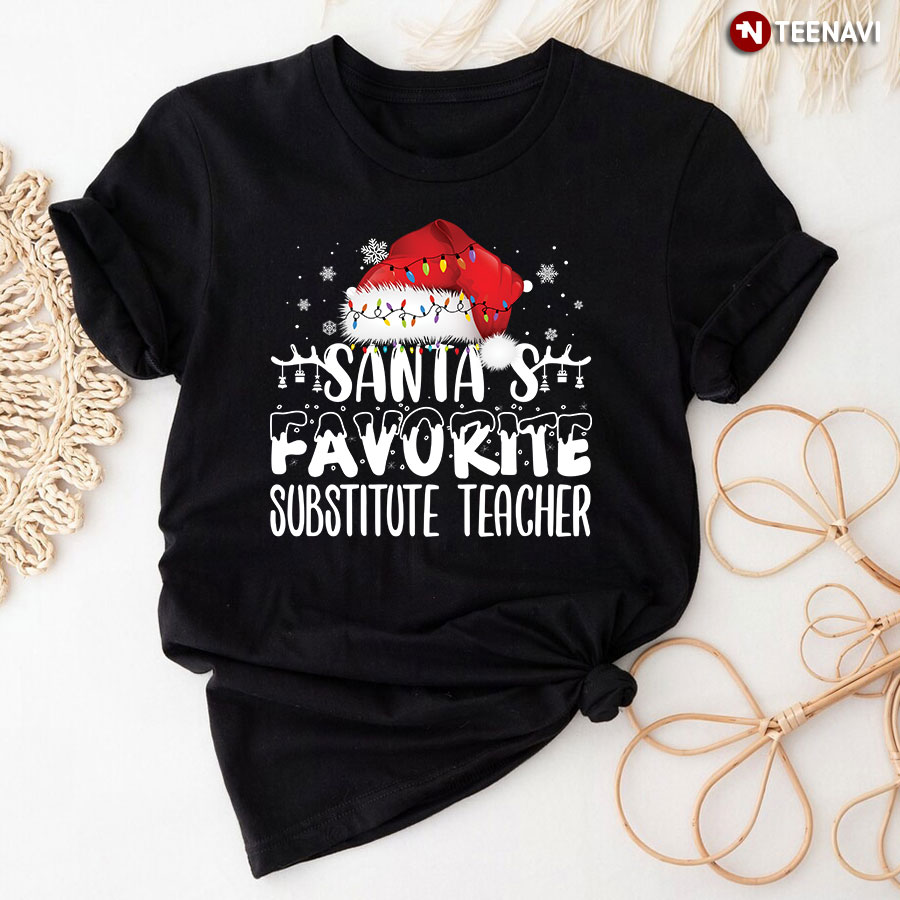 Santa’s Favorite Substitute Teacher T-Shirt