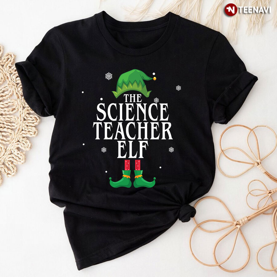 The Science Teacher Elf Christmas T-Shirt