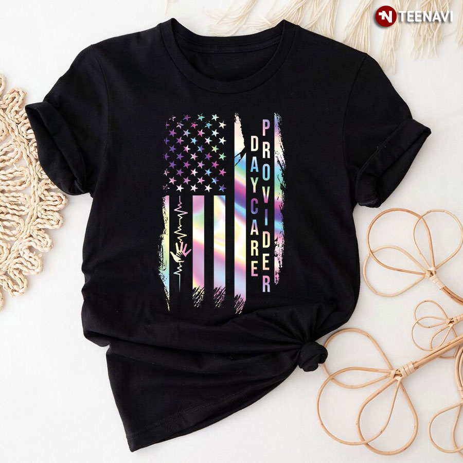 Daycare Provider American Flag T-Shirt