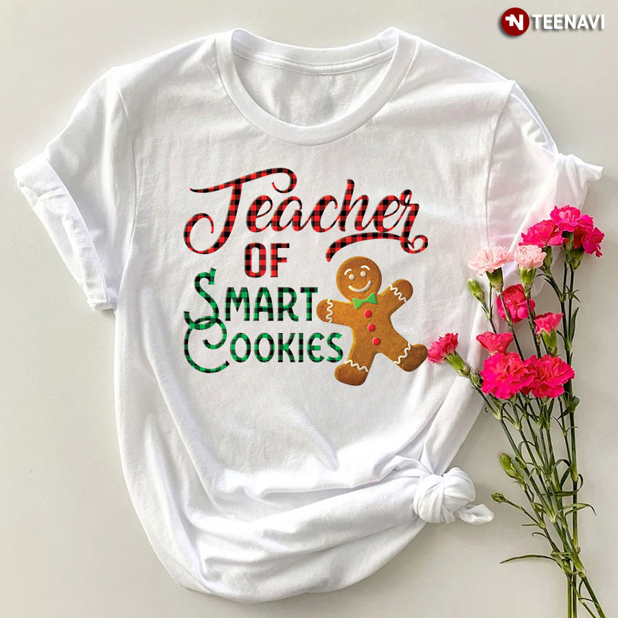 Teacher Of Smart Cookies Christmas T-Shirt