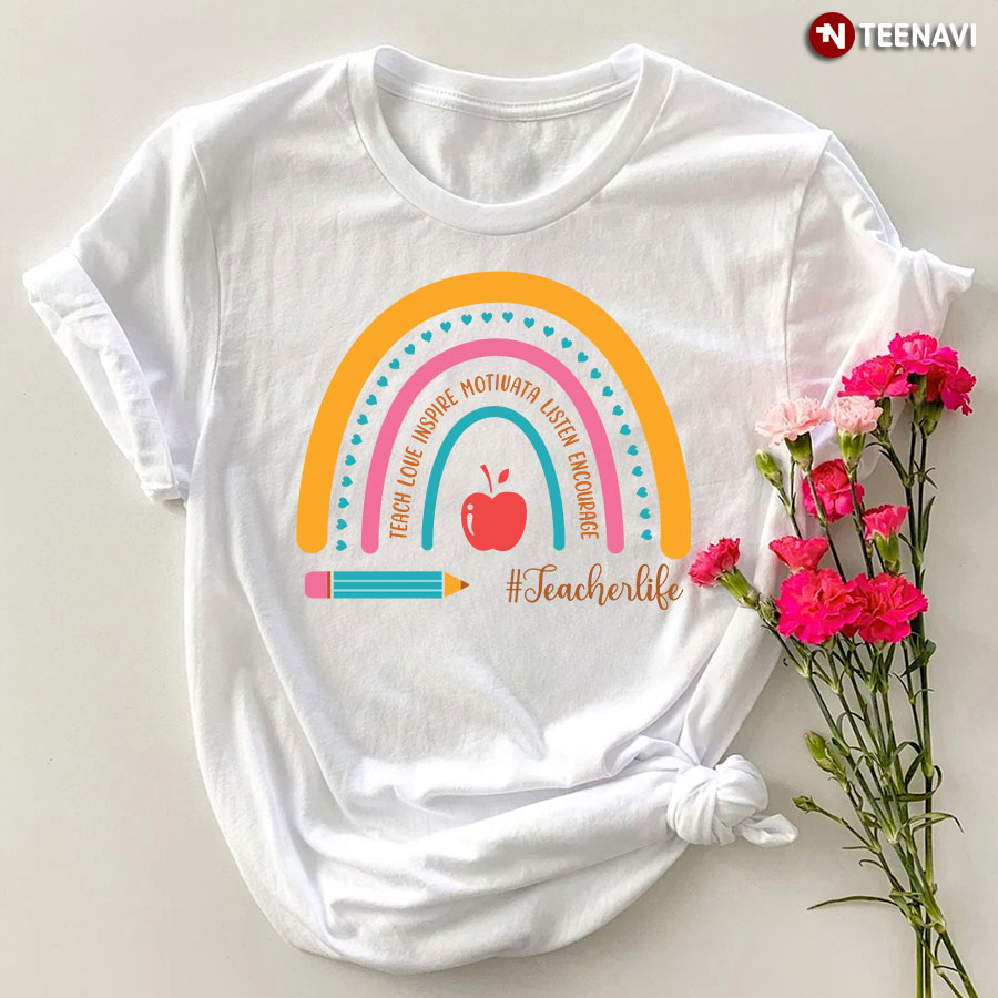 Teacher Life Rainbow T-Shirt