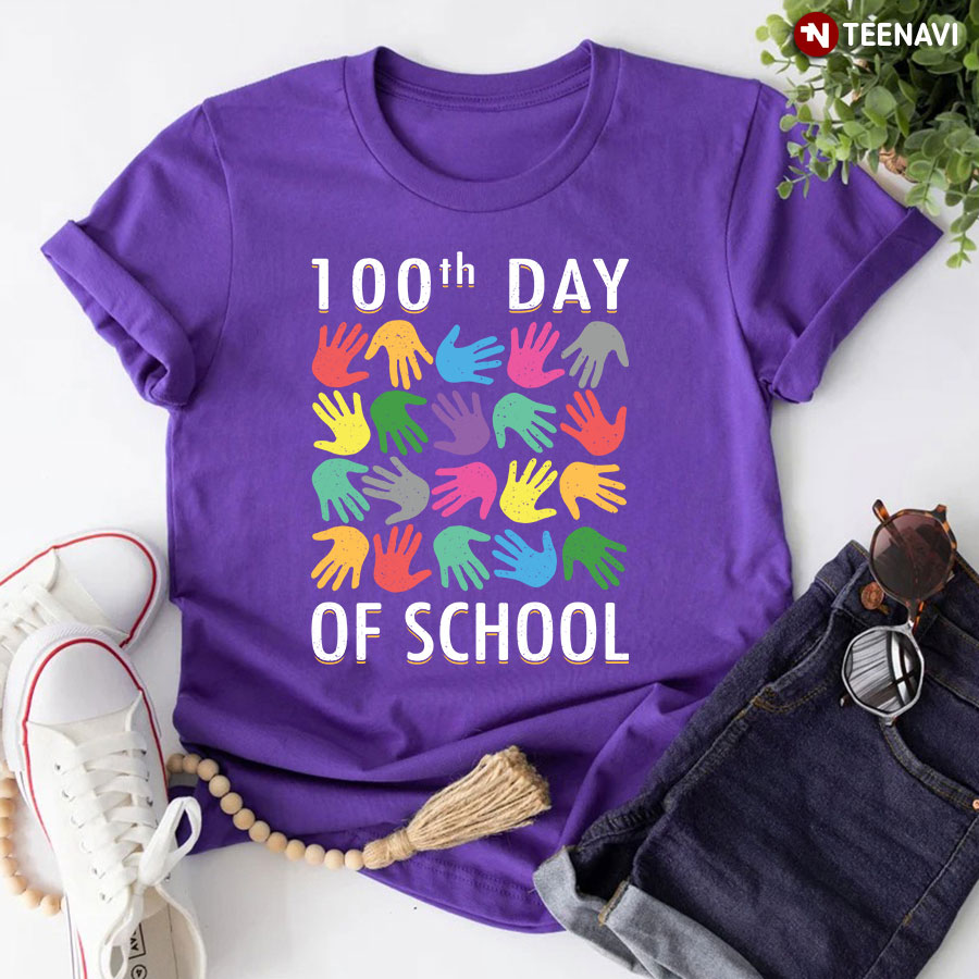 teacher 100 days of school shirt