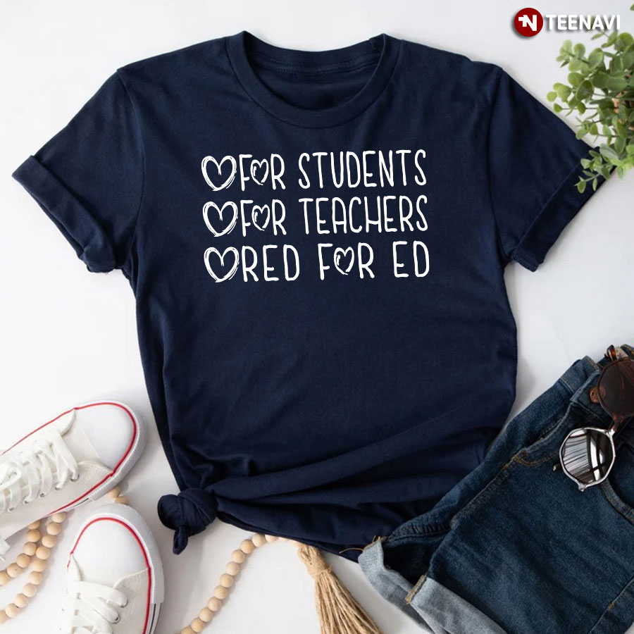 For Students For Teachers Red For Ed T-Shirt