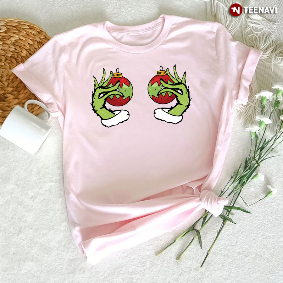 Grinch’s Hand Is On The Breast T-Shirt