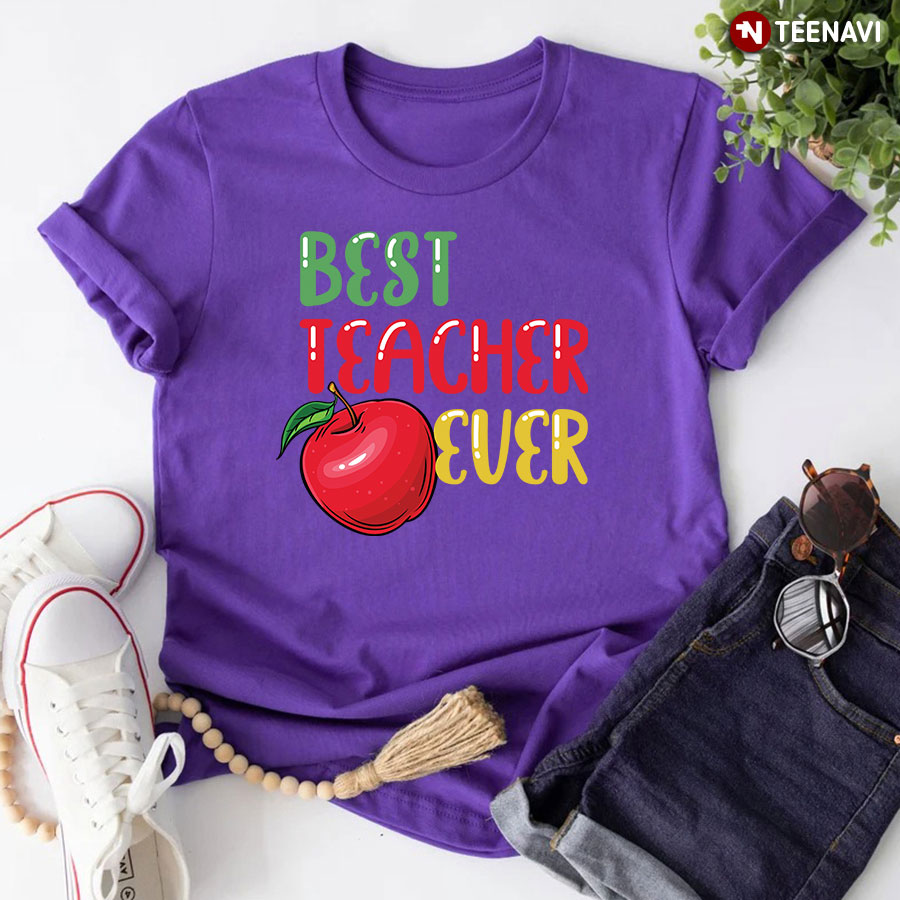 Best Teacher Ever Apple T-Shirt
