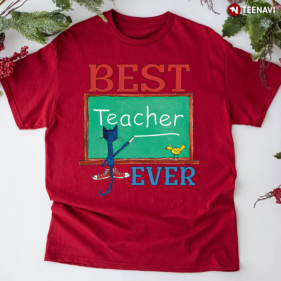 Best Teacher Ever Cat T-Shirt