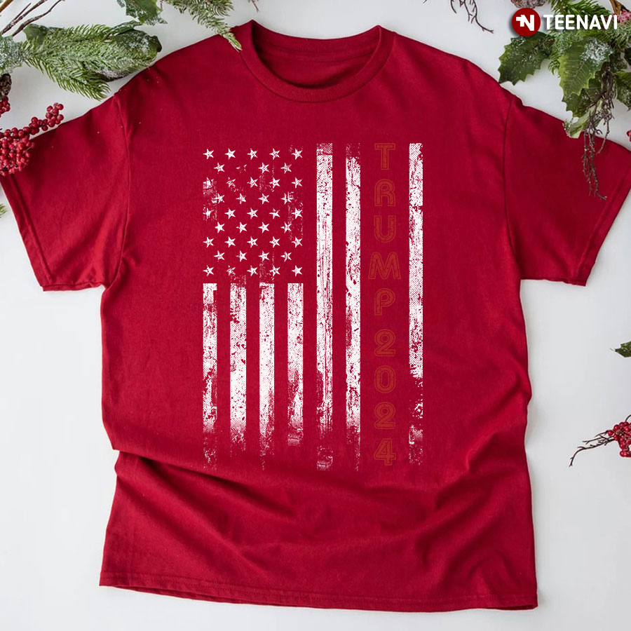 Trump 2024 American Flag T-Shirt