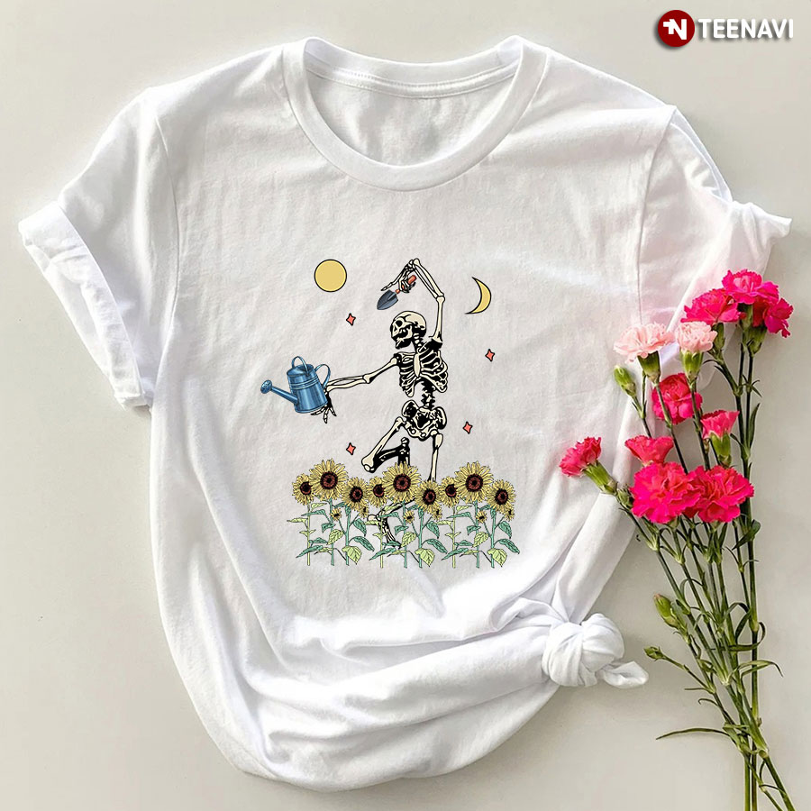 Dancing Skeleton Gardener T-Shirt