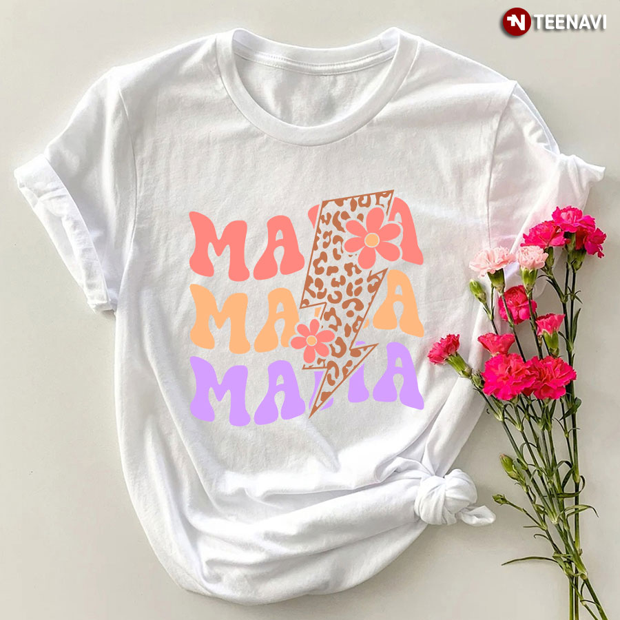 Mama Mama Mama Leopard T-Shirt