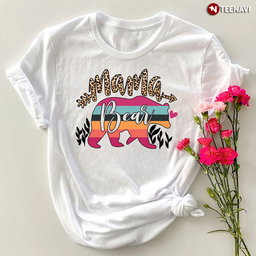 Mama Bear Leopard T-Shirt