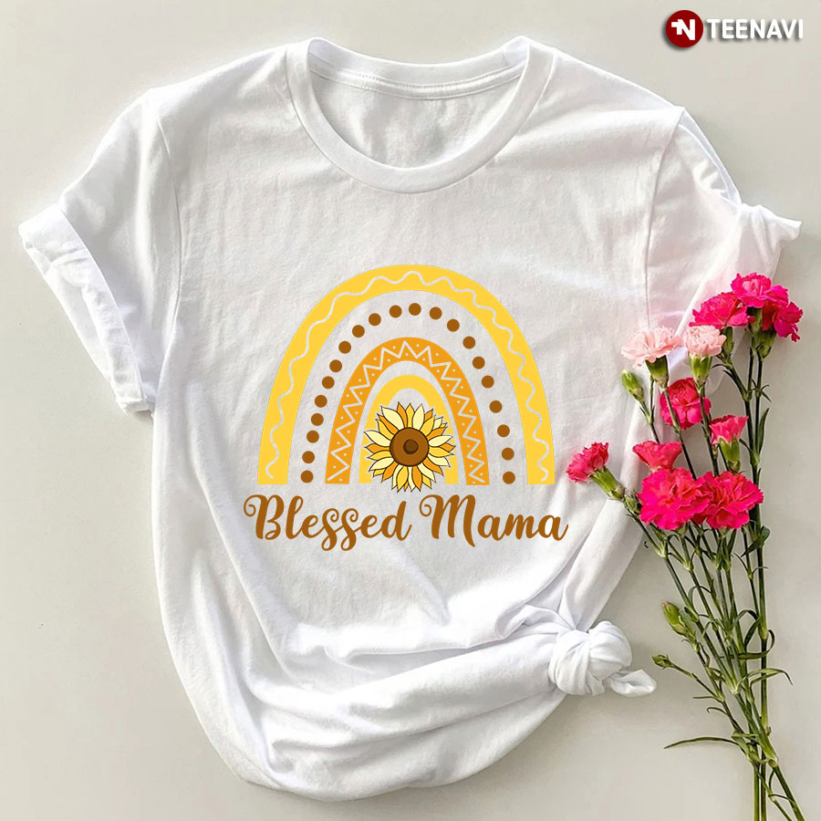 Blessed Mama Rainbow T-Shirt