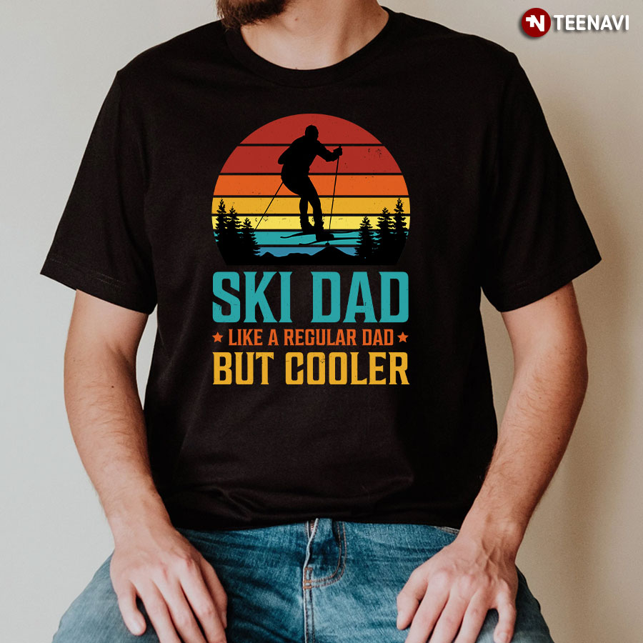 Vintage Ski Dad Like A Regular Dad But Cooler T-Shirt