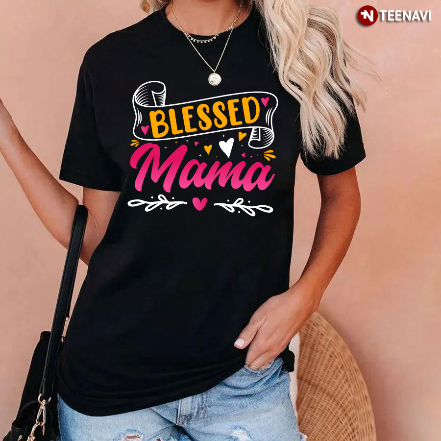 Blessed Mama Heart T-Shirt