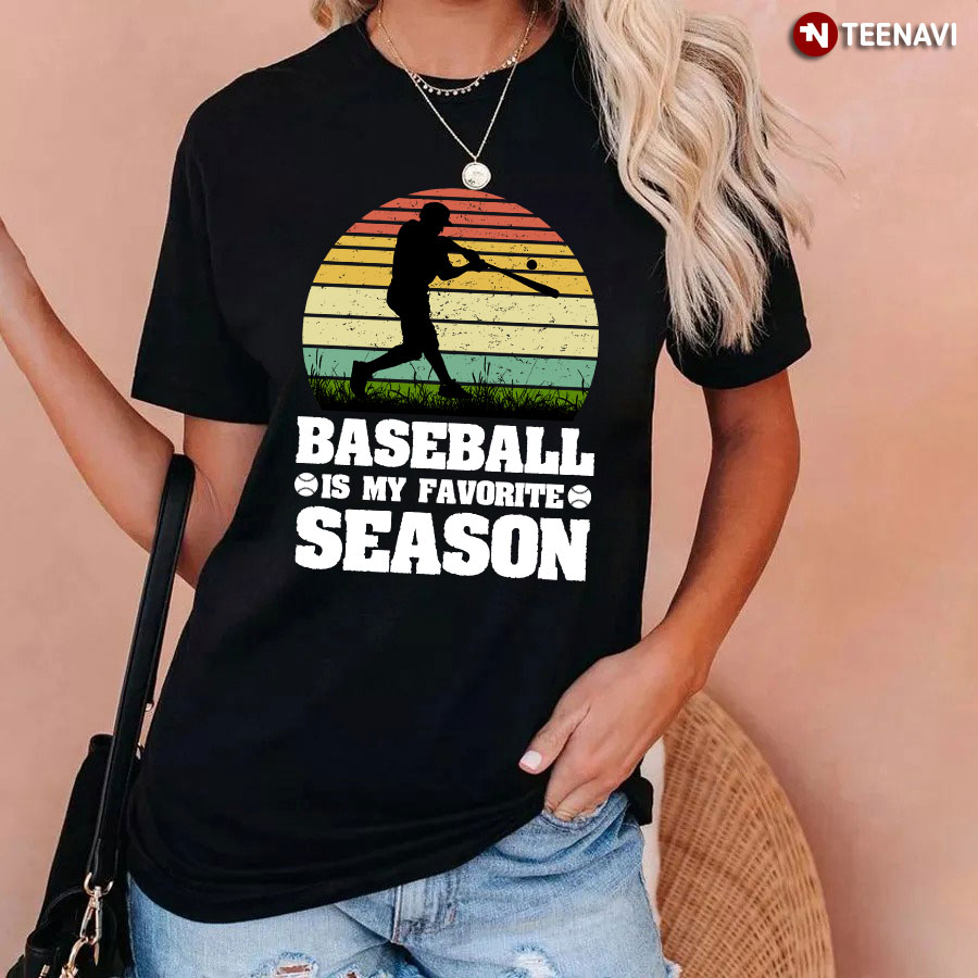 Vintage Baseball Is My Favorite Season T-Shirt