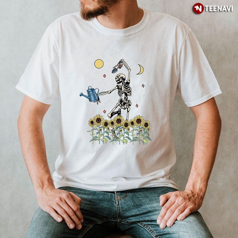 Dancing Skeleton Gardener T-Shirt