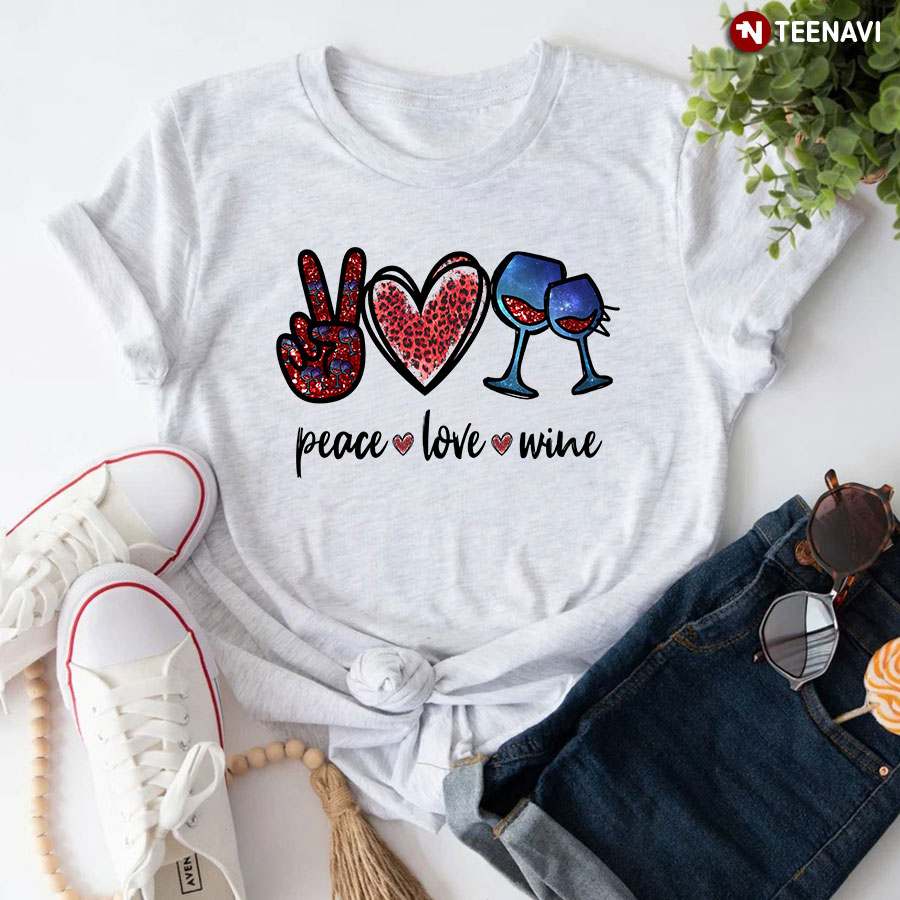 Peace Love Wine T-Shirt