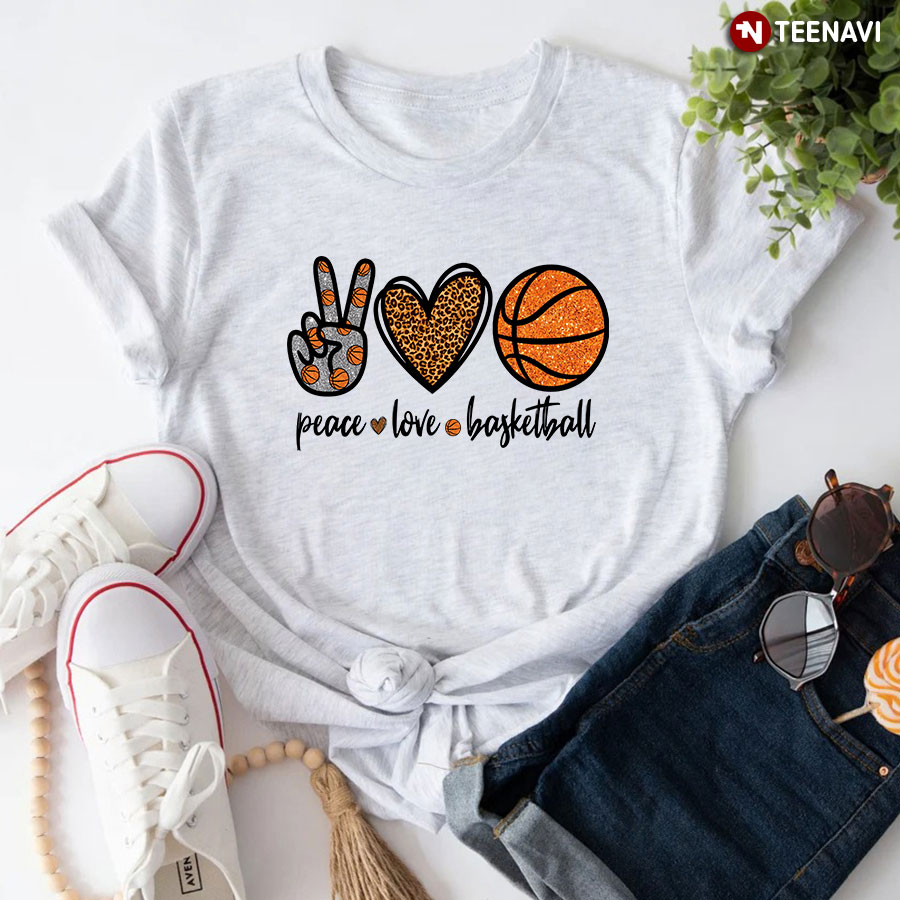 Peace Love Basketball T-Shirt