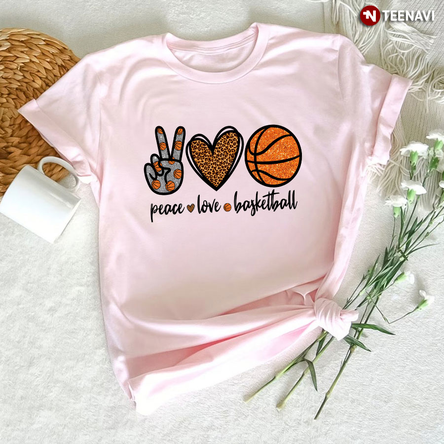 Peace Love Basketball T-Shirt