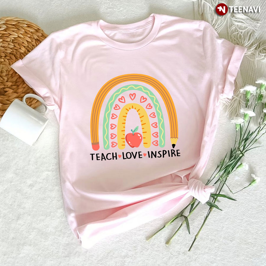 Teach Love Inspire Rainbow T-Shirt