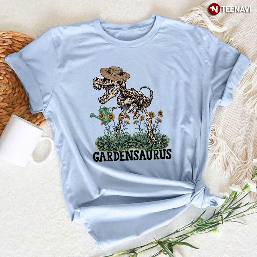 Gardensaurus Skeleton Dinosaur T-Shirt