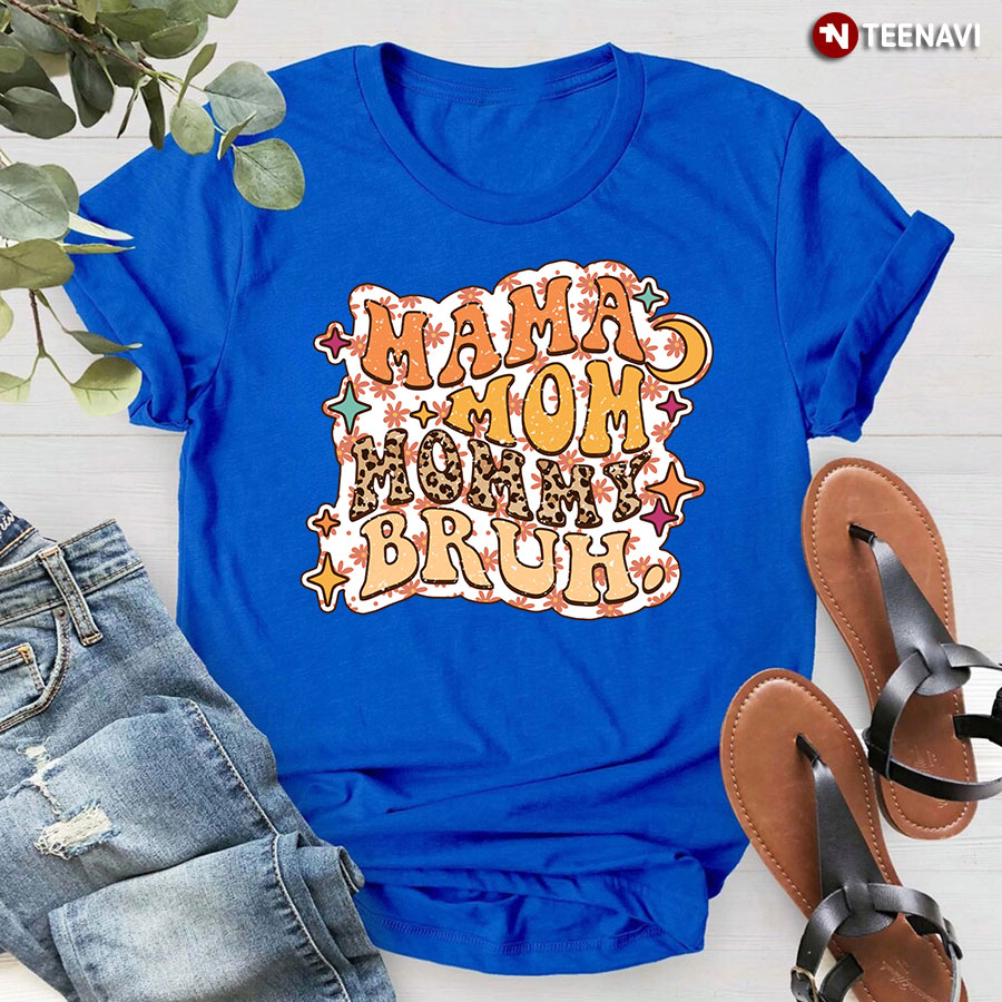 Mama Mom Mommy Bruh Leopard T-Shirt