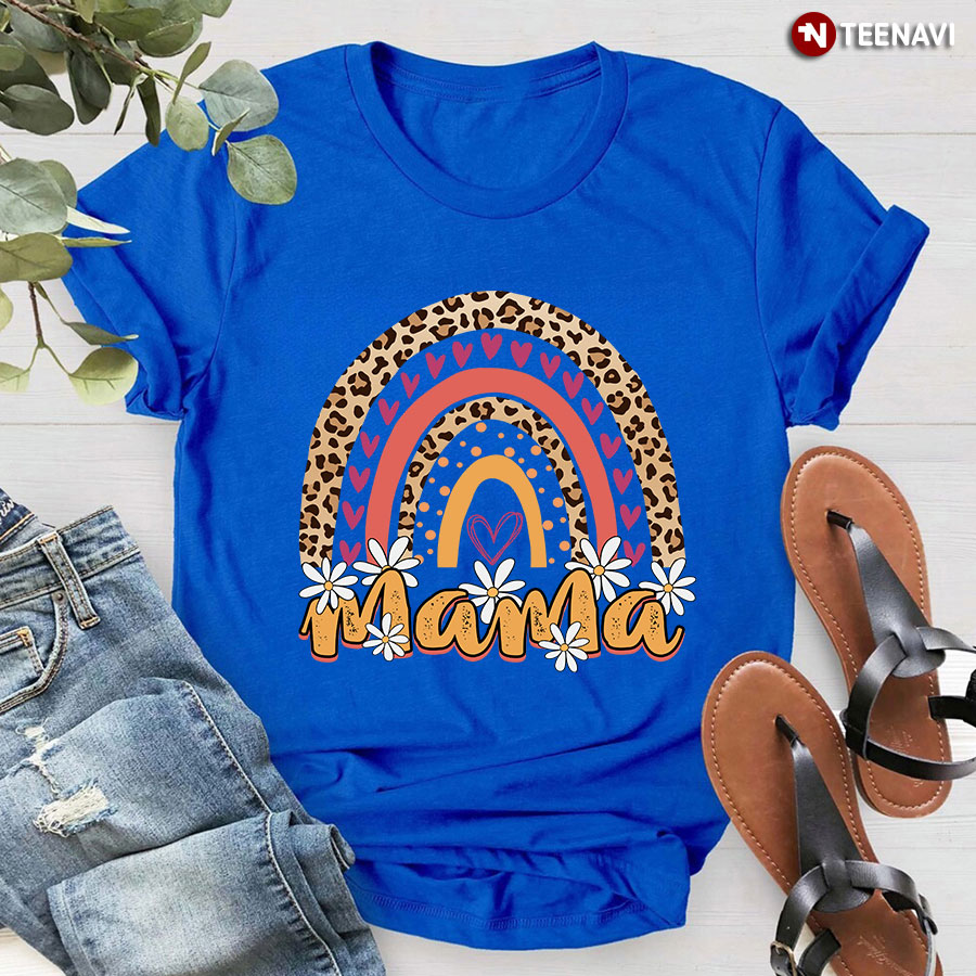 Mama Rainbow Leopard T-Shirt