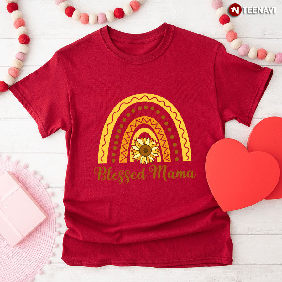 Blessed Mama Rainbow T-Shirt