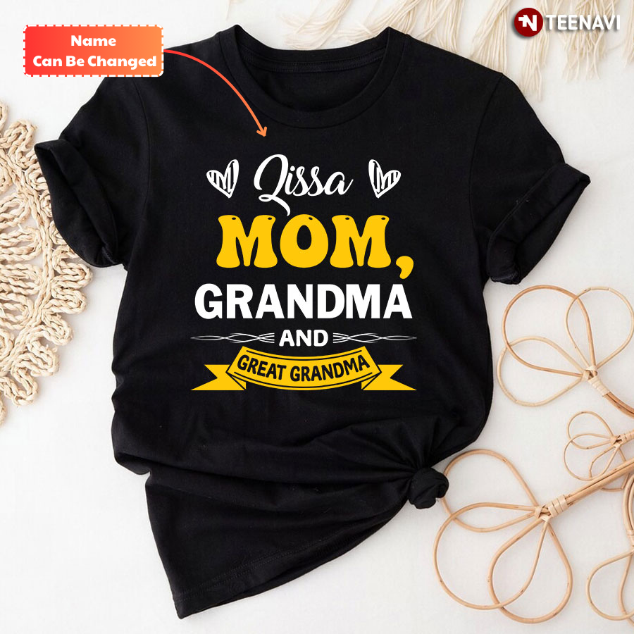 Personalized Mom Grandma Great Grandma T-Shirt