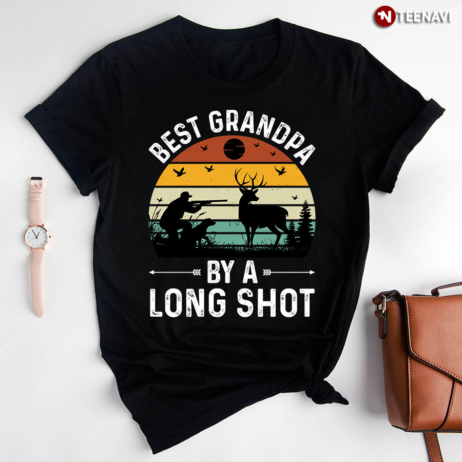 Best Grandpa By A Long Shot Vintage T-Shirt