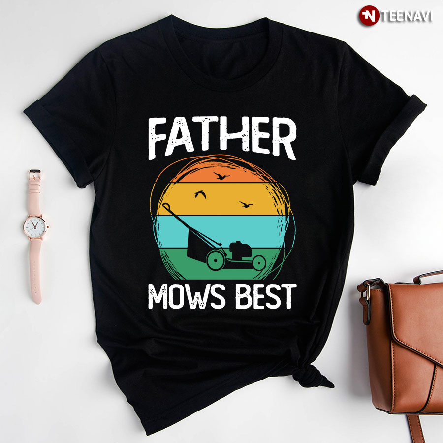 Father Mows Best Vintage T-Shirt