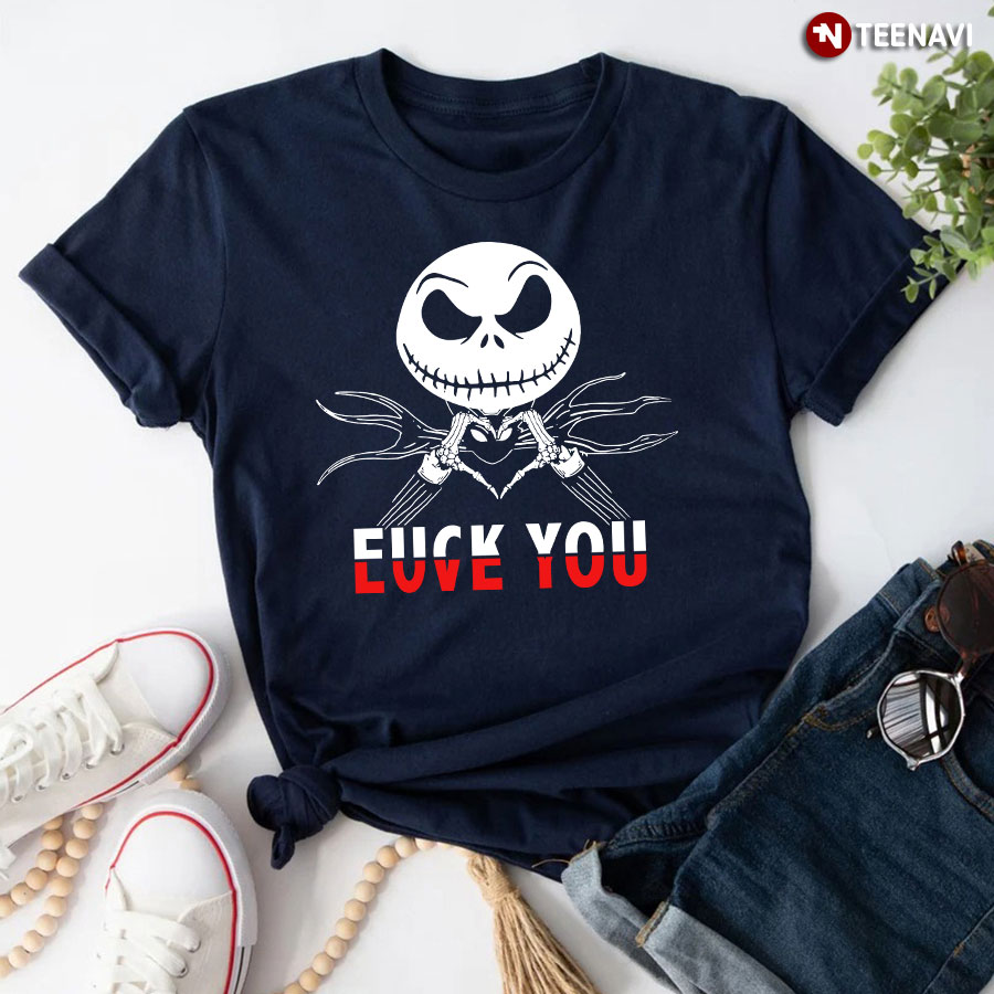 Jack Skellington And Sally Everything Hurts And You Want Me To Smile Lupus Awareness T-Shirt
