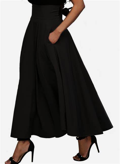 things to wear with a black skirt