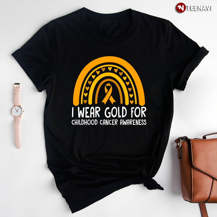 I Wear Gold For Childhood Cancer Awareness T-Shirt