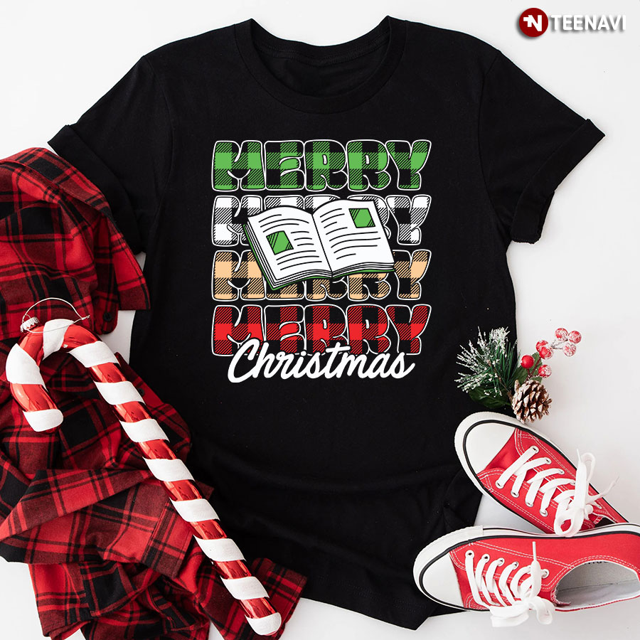 Merry Christmas Book Lover T-Shirt