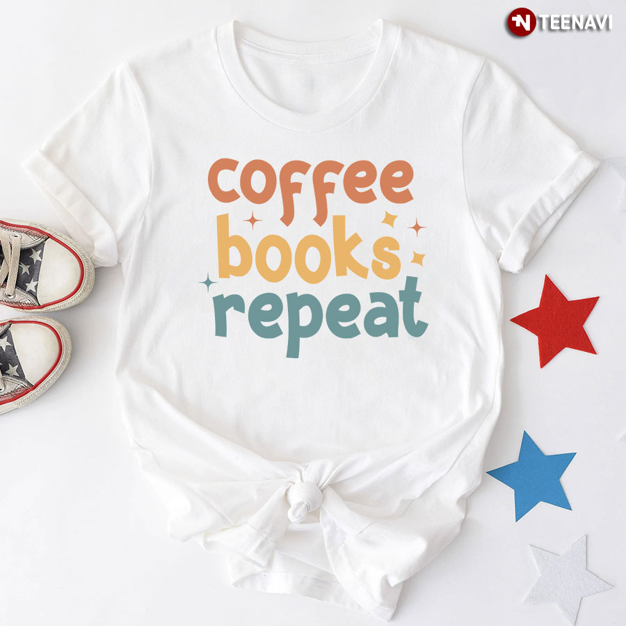 Coffee Books Repeat T-Shirt