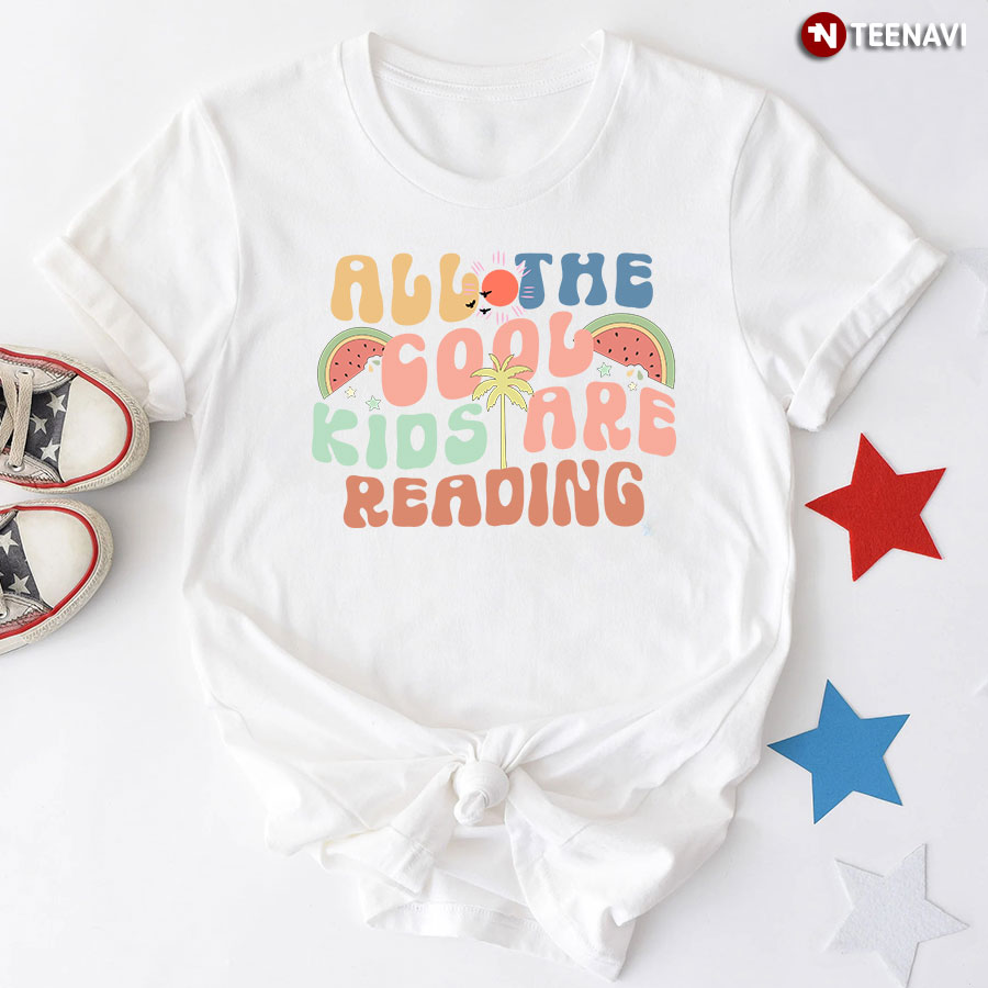 All The Cool Kids Are Reading Bookworm T-Shirt