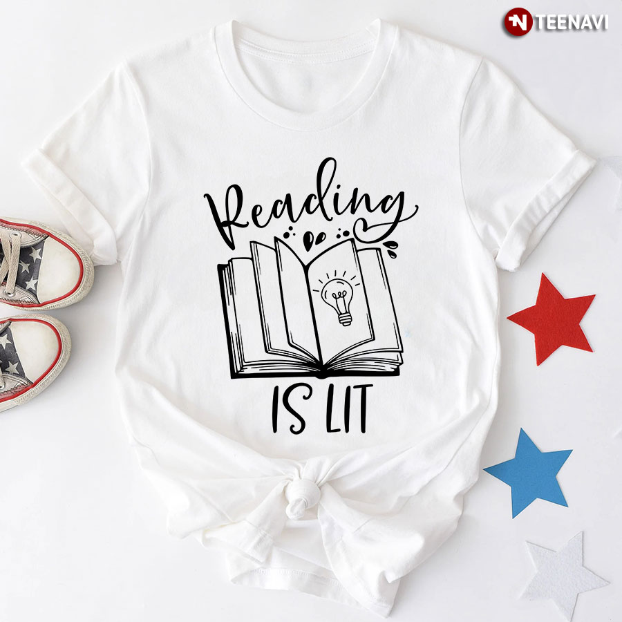 Reading Is Lit Bookaholic T-Shirt